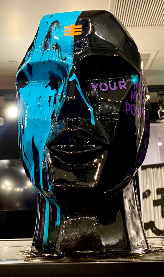 Face-Off Sculpture